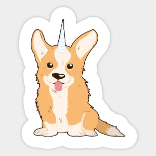 Corgi-corn Sticker